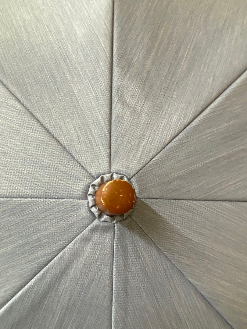 サンバリア100 折りたたみ日傘 2段折 大判 フロスト ブルー