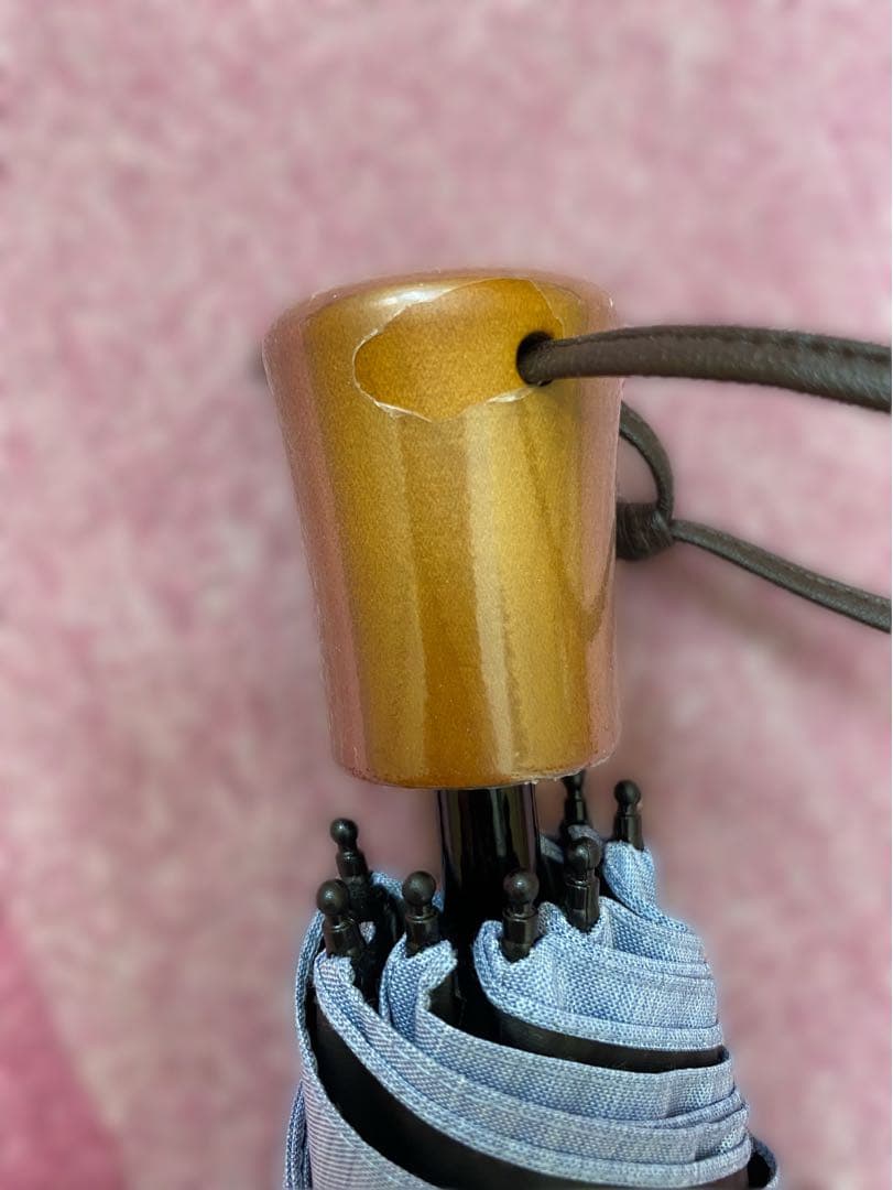 サンバリア100 折りたたみ日傘 2段折 大判 フロスト ブルー