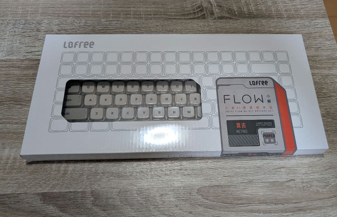 LOFREE Retro-Flow Series英語配列キーキャップ84キー