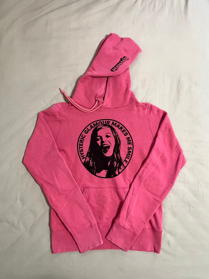 HYSTERIC GLAMOUR グラフィックプリント ピンクパーカー