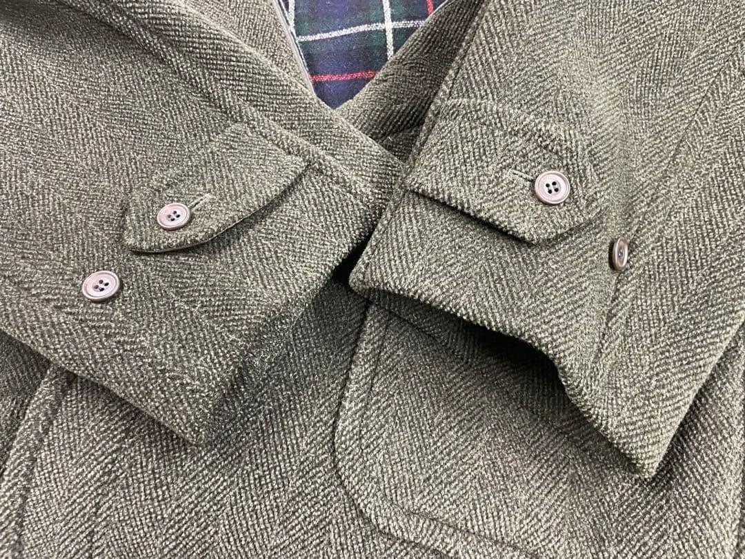 イングランド製 Faconnable ファソナブル　ヘリンボーン ダッフルコート