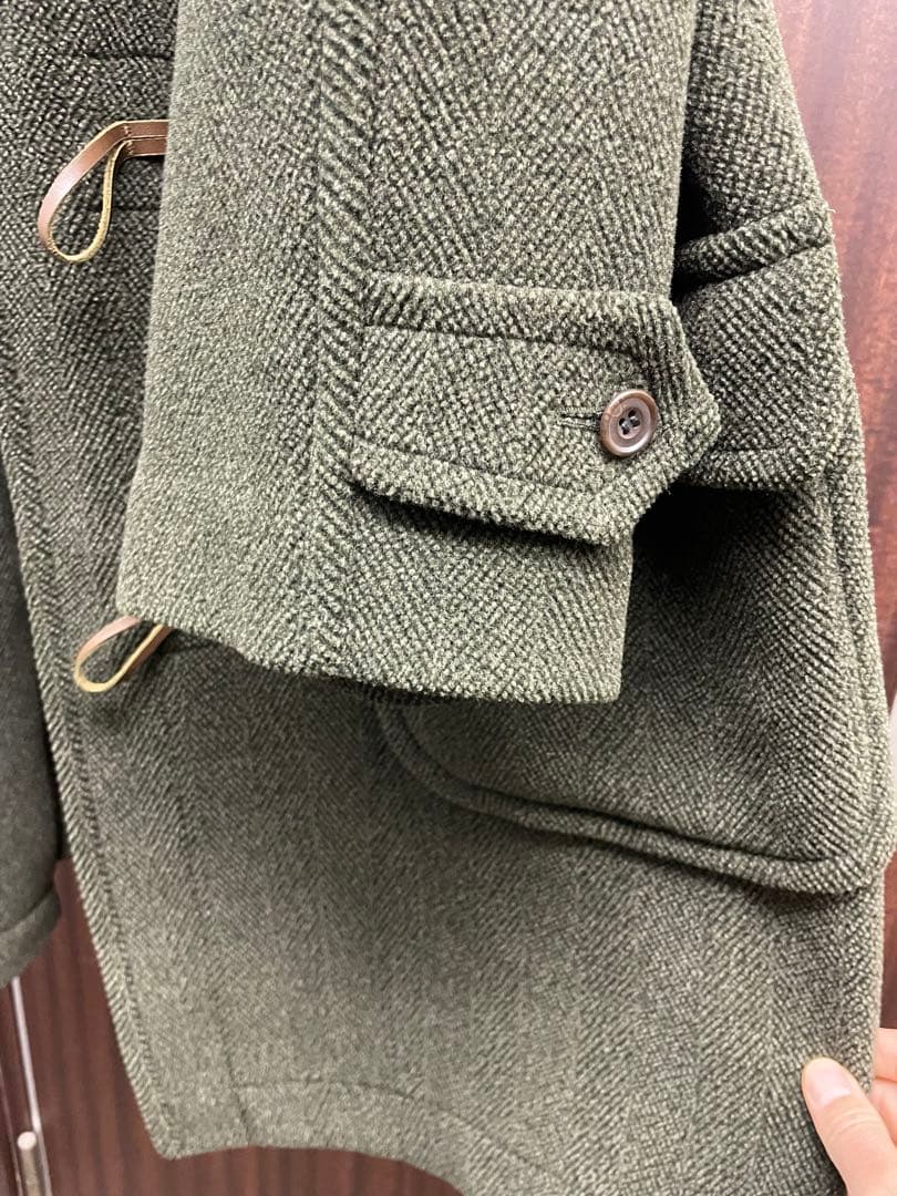 イングランド製 Faconnable ファソナブル　ヘリンボーン ダッフルコート