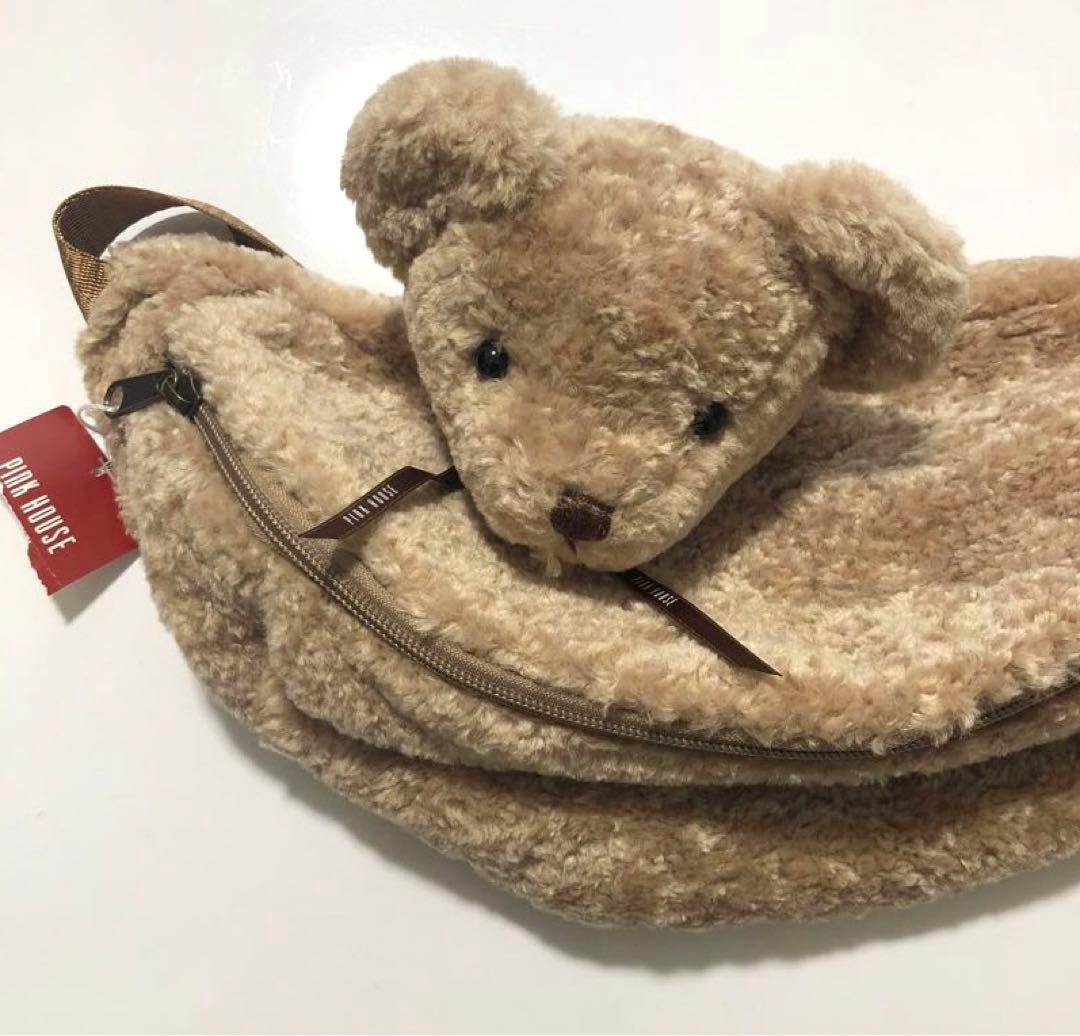 ピンクハウス　ぬいぐるみウエストポーチ　ボディバッグ　クマ　新品
