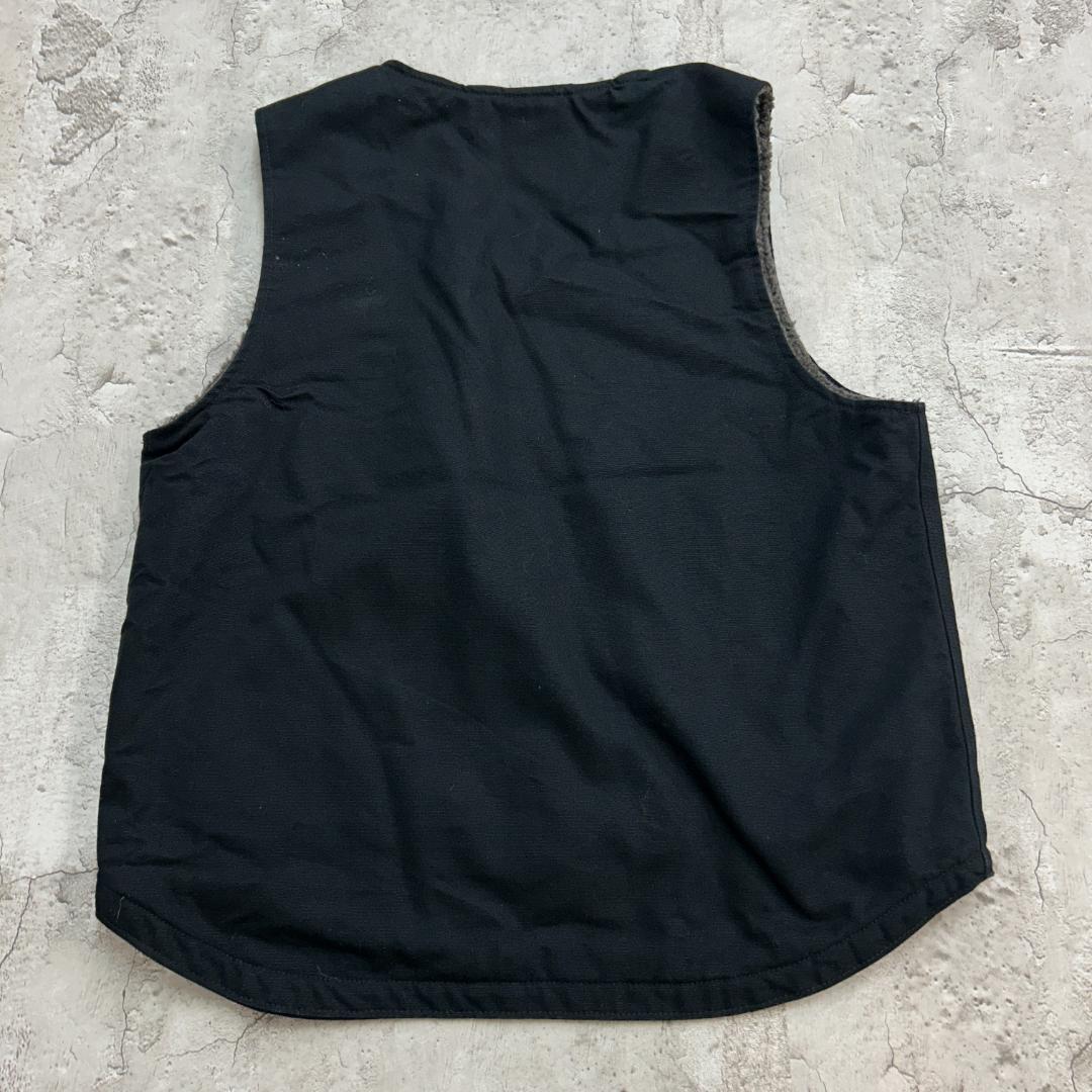り*ぃ様 Carhartt　カーハート　ダックベスト　ボアベスト　古着　ブラック