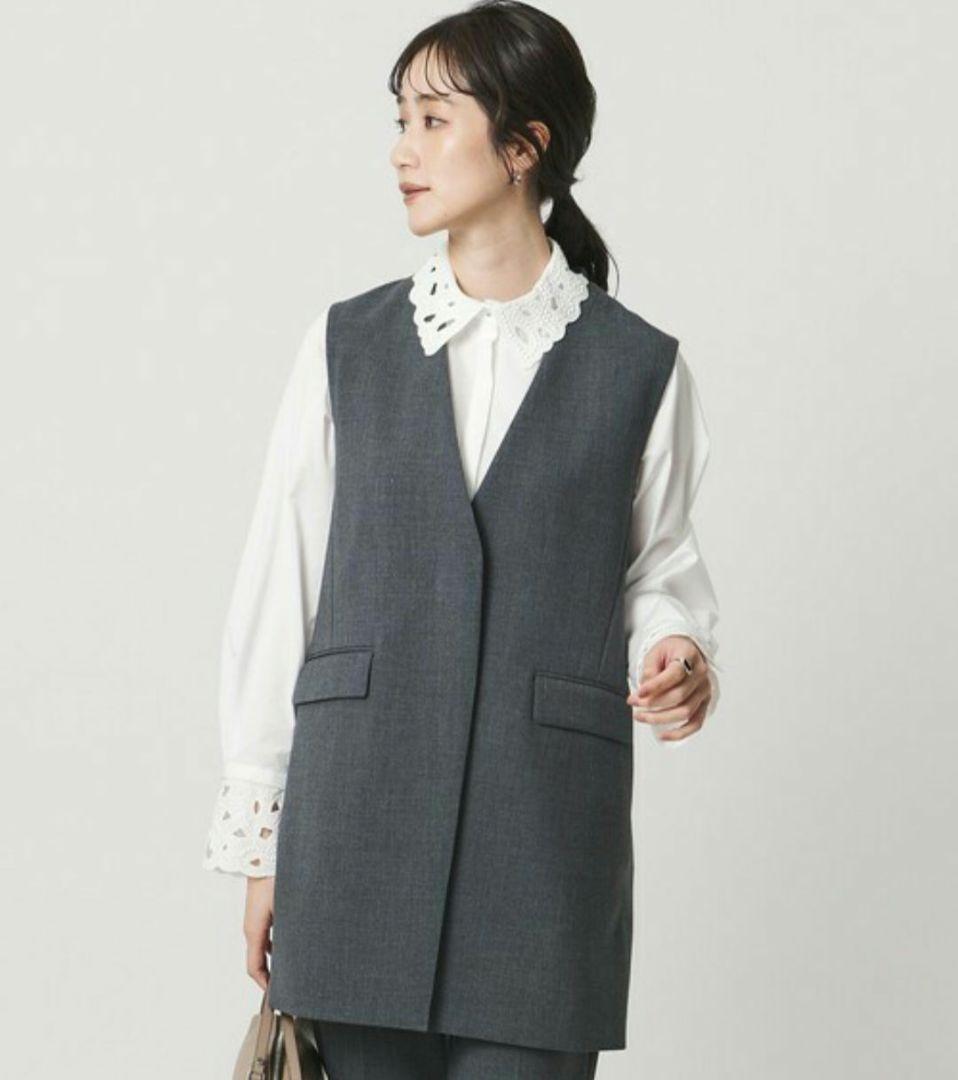 UNITED ARROWS　エンブロイダリーシャツ