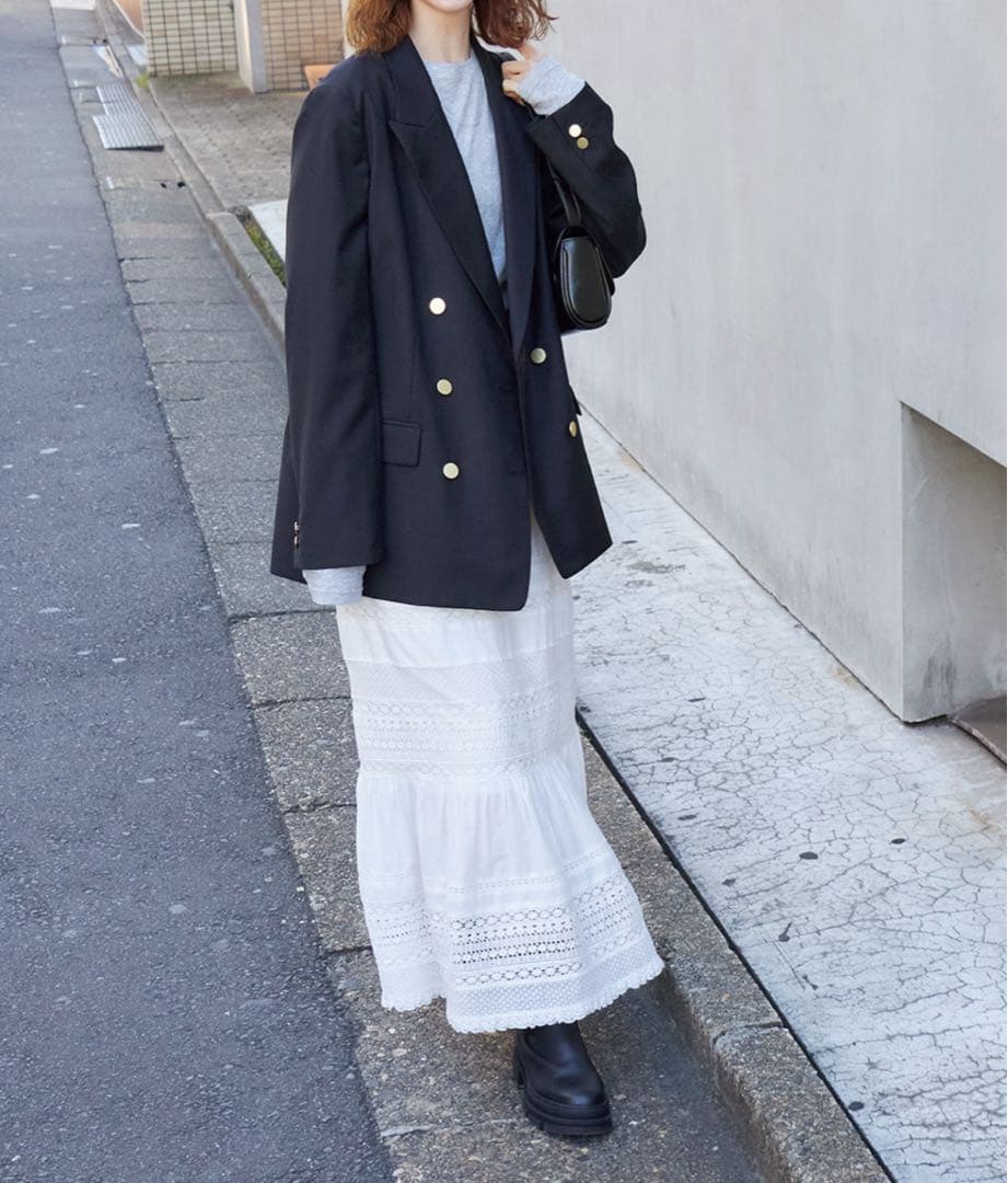 JOURNAL STANDARD 2025AWダブル ジャケット ネイビー 38