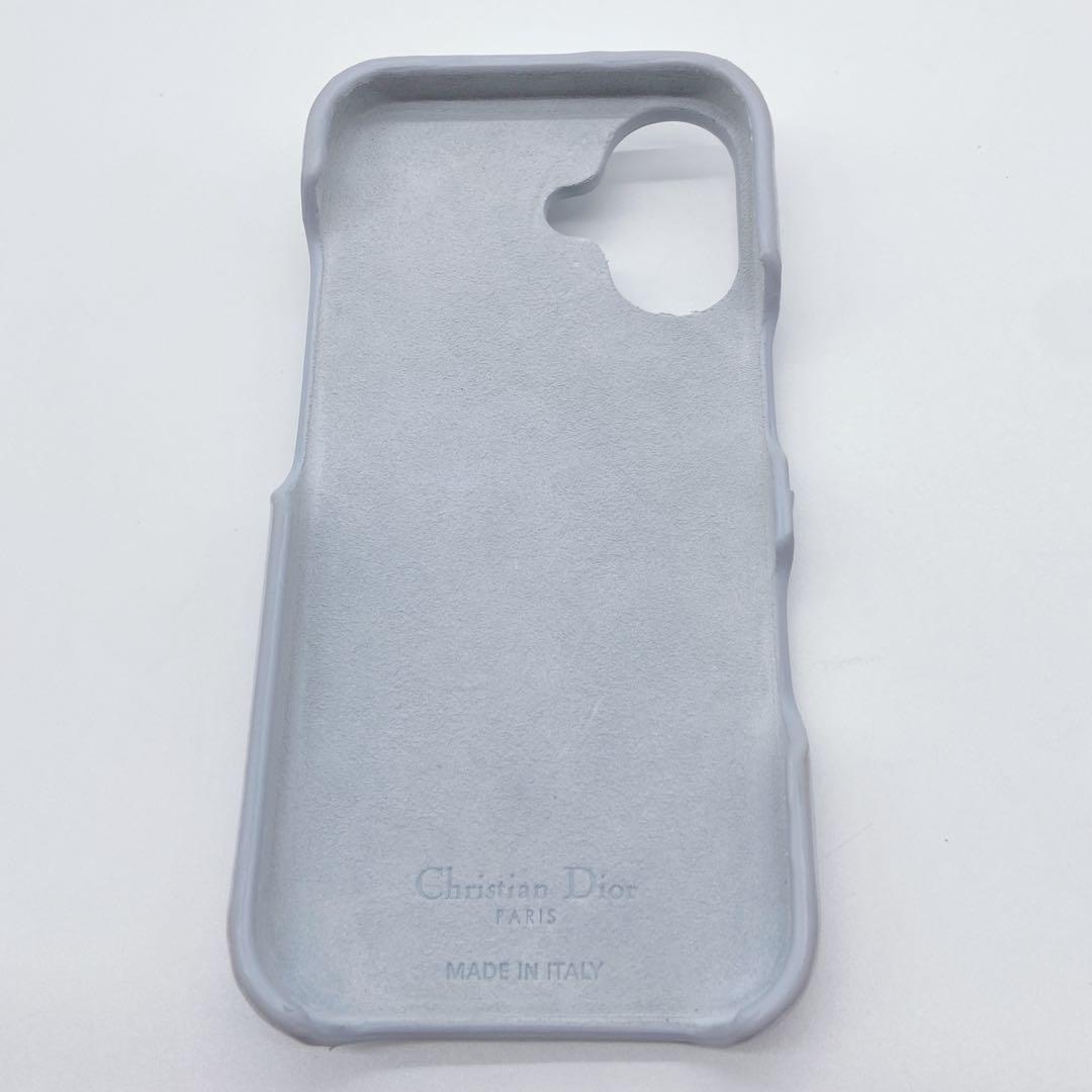 極美品✨Christian Dior カナージュ　iPhone16 ブルー