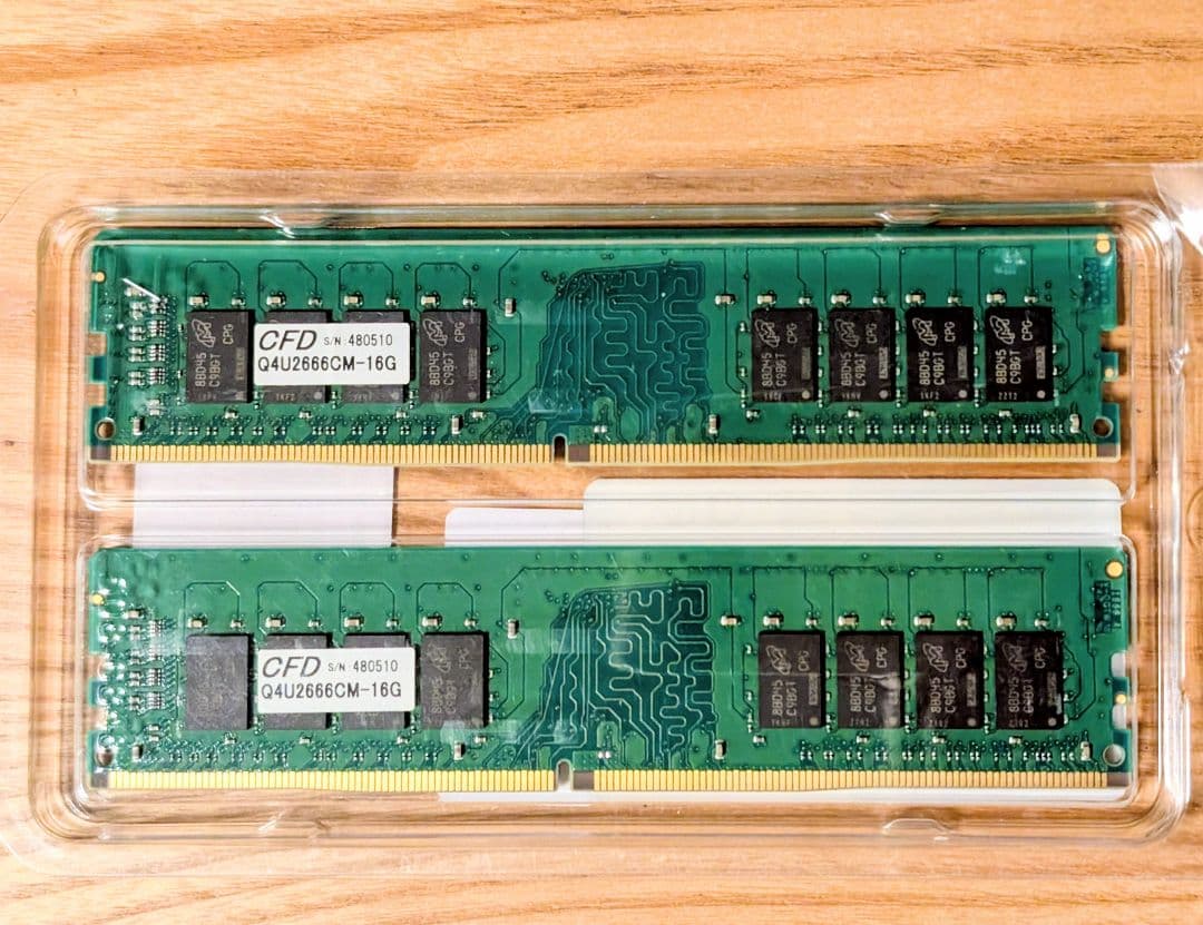 Crucial 32GBメモリ 16GB×2枚 DDR4-2666