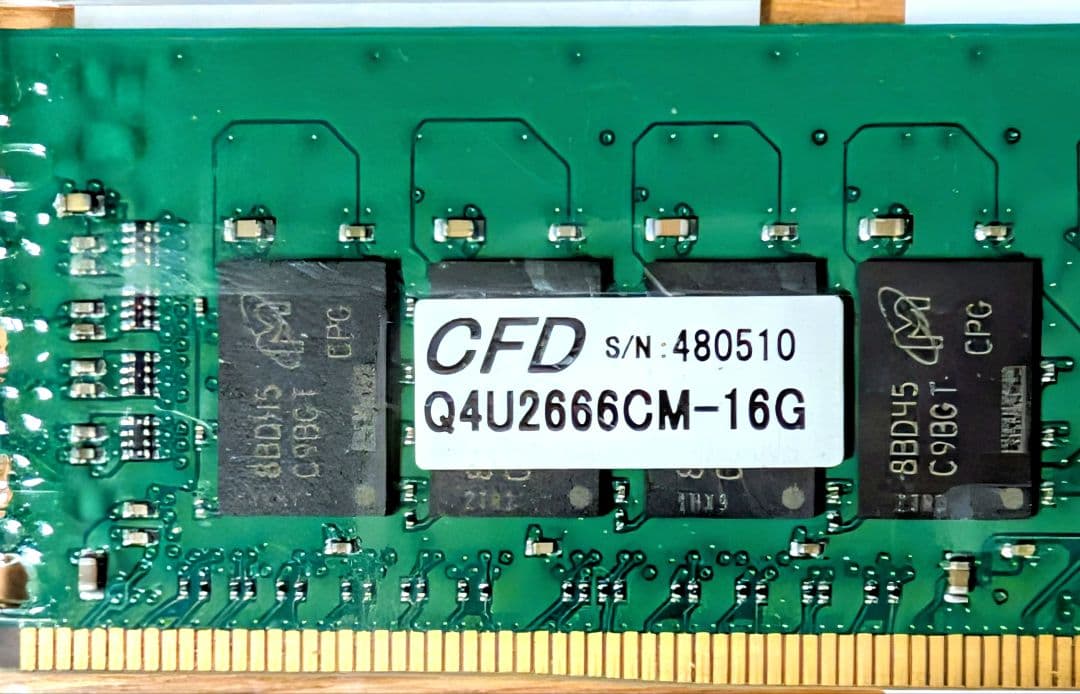 Crucial 32GBメモリ 16GB×2枚 DDR4-2666