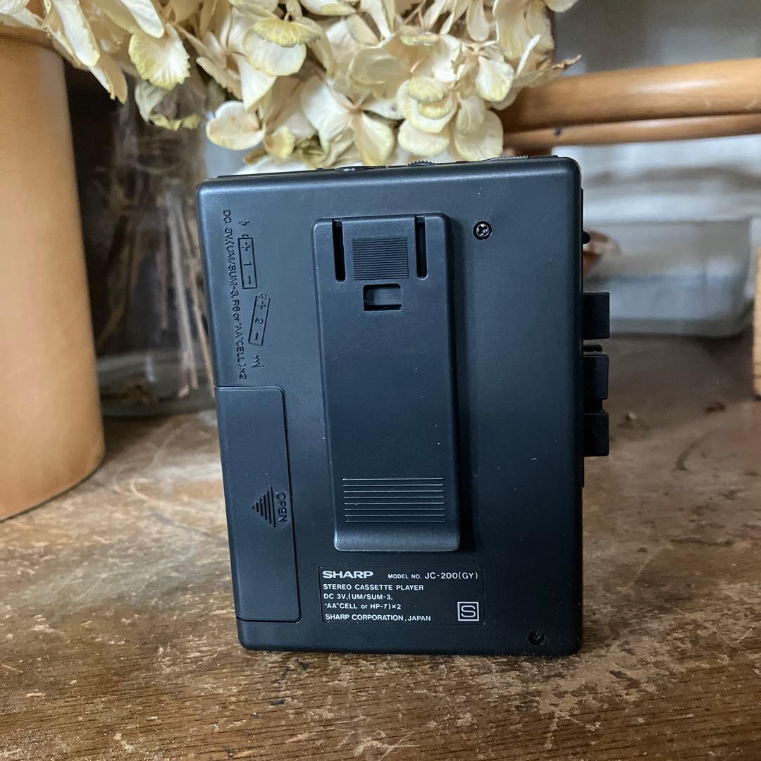 昭和レトロ SHARP 希少 カセットウォークマン 未使用 動作確認済