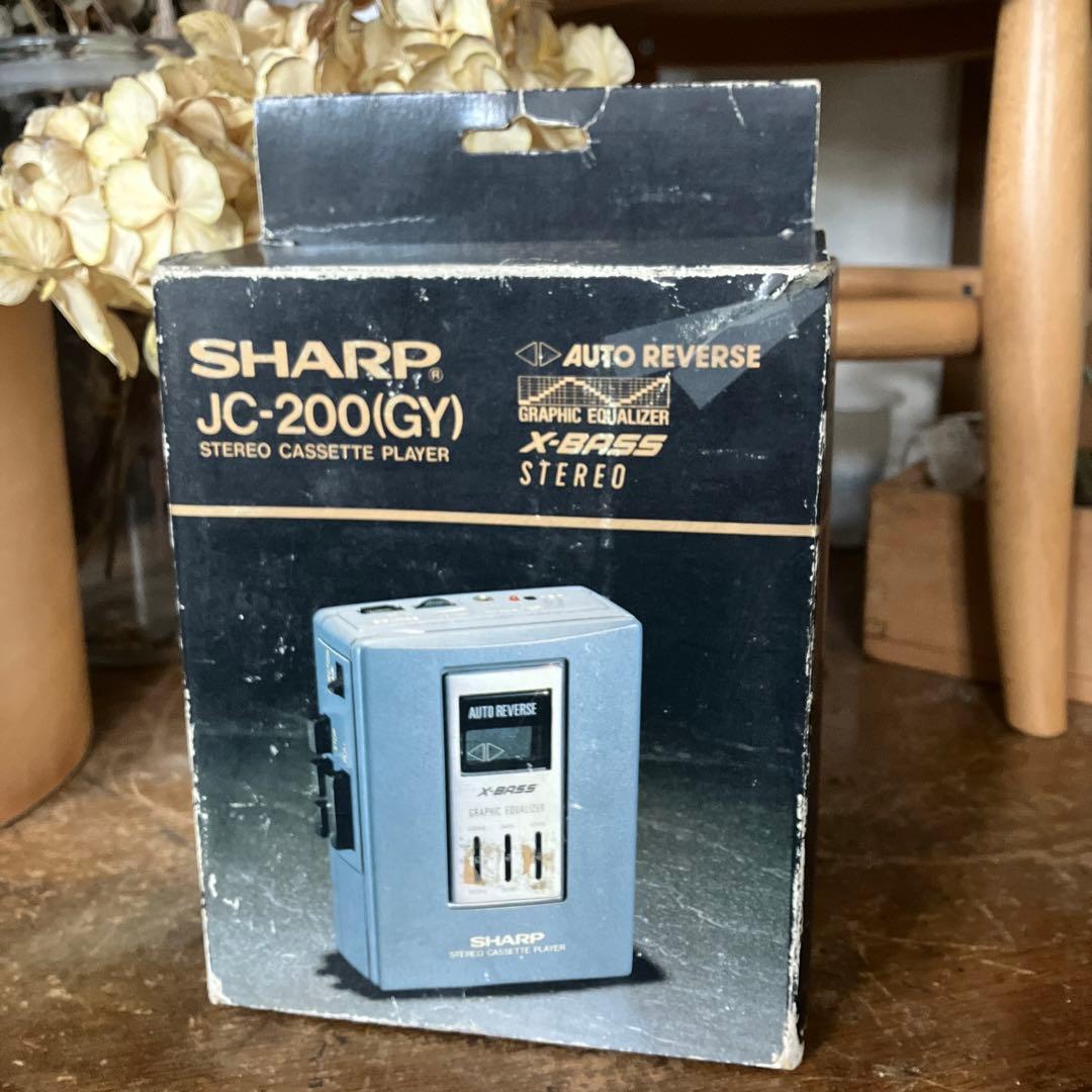 昭和レトロ SHARP 希少 カセットウォークマン 未使用 動作確認済