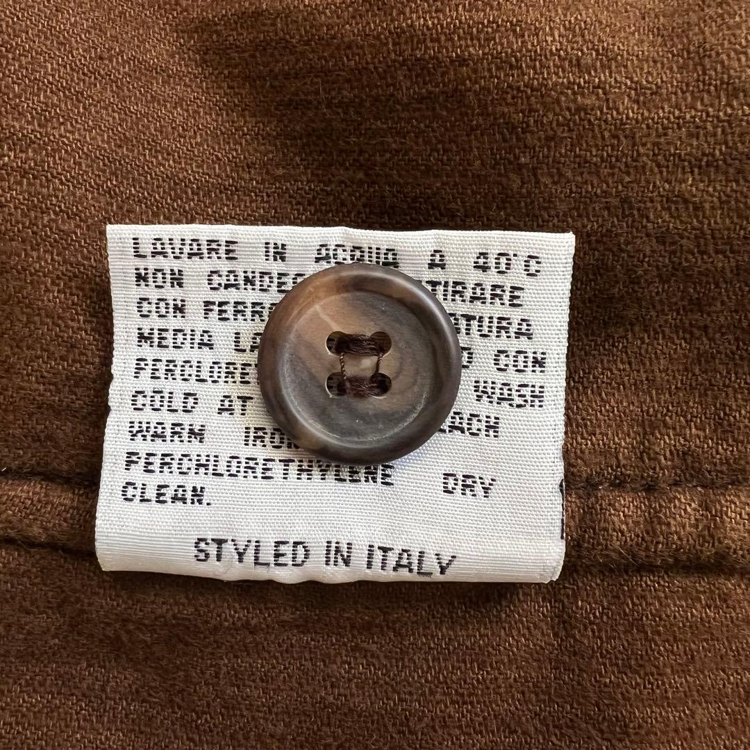 【希少】BLU NAUTA イタリア製 コーデュロイ ベスト L ブラウン