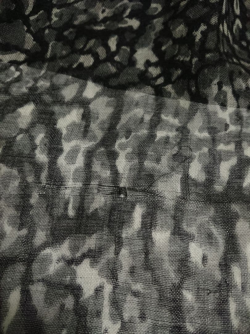 ルイ・ヴィトン LOUIS VUITTON ストール　ショール　カモフラ　グレー