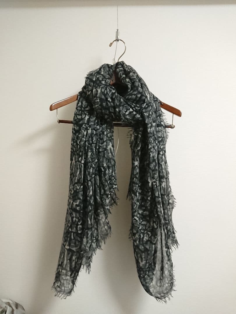 ルイ・ヴィトン LOUIS VUITTON ストール　ショール　カモフラ　グレー