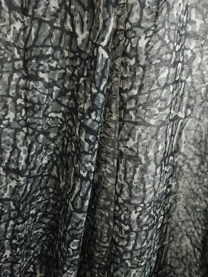 ルイ・ヴィトン LOUIS VUITTON ストール　ショール　カモフラ　グレー