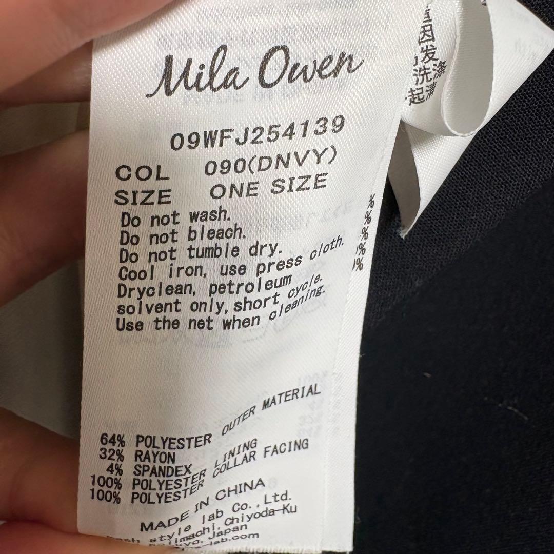 MilaOwen 金釦ダブルブレストロングブレザー