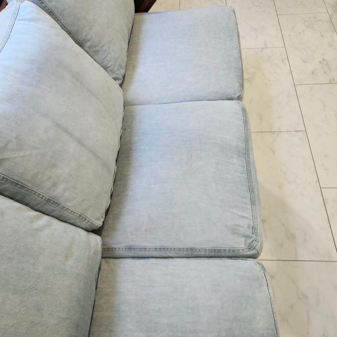 unico ウニコ SWELLA スウェラ デニム地 ベンチソファ　オットマン