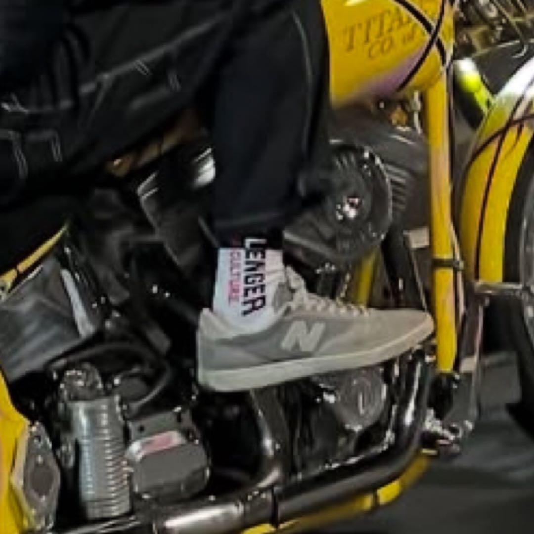 チャレンジャー　ソックス　WHITE×BLACK 長瀬智也着用　マシス　ラッツ