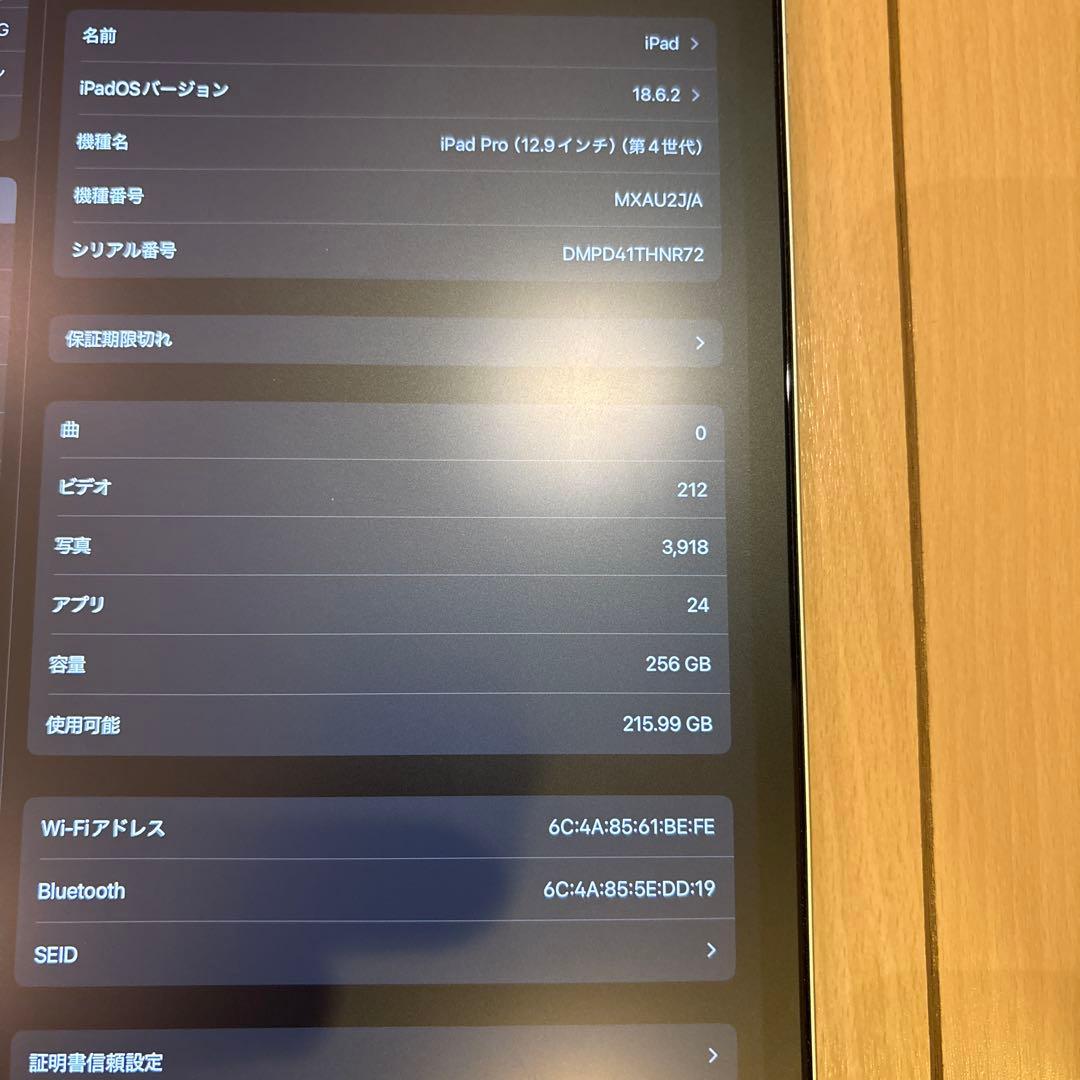 iPadPro第4世代 256GB Apple Pencil付き