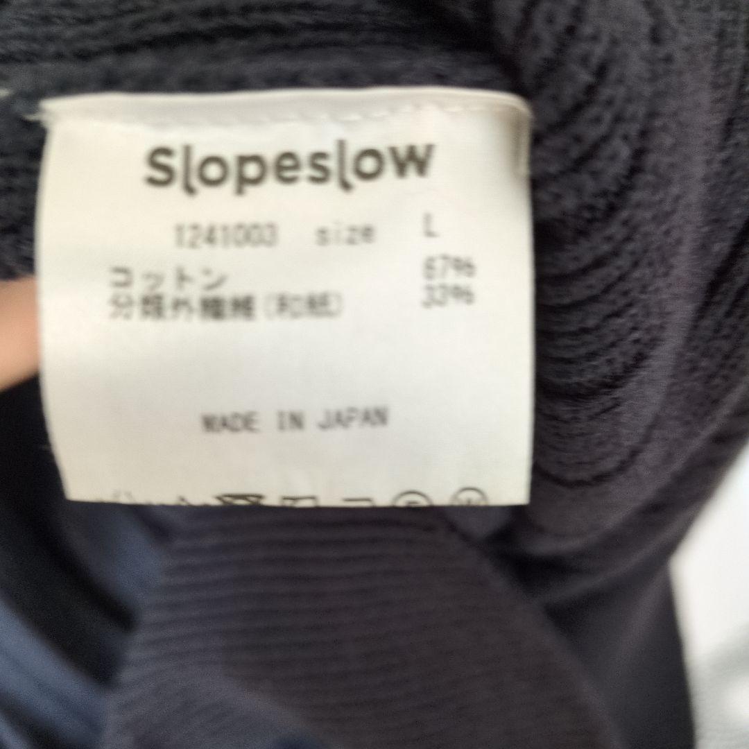 slopeslow コットン和紙オーバーダイクロス Vネック