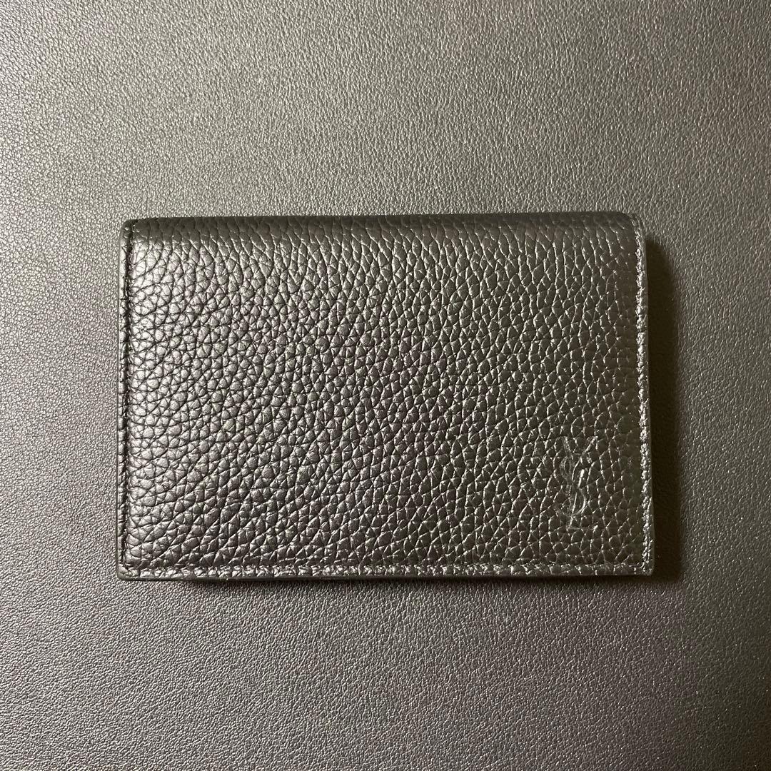【正規品】サンローラン 名刺入れ ビジネスカードケース グレインレザー
