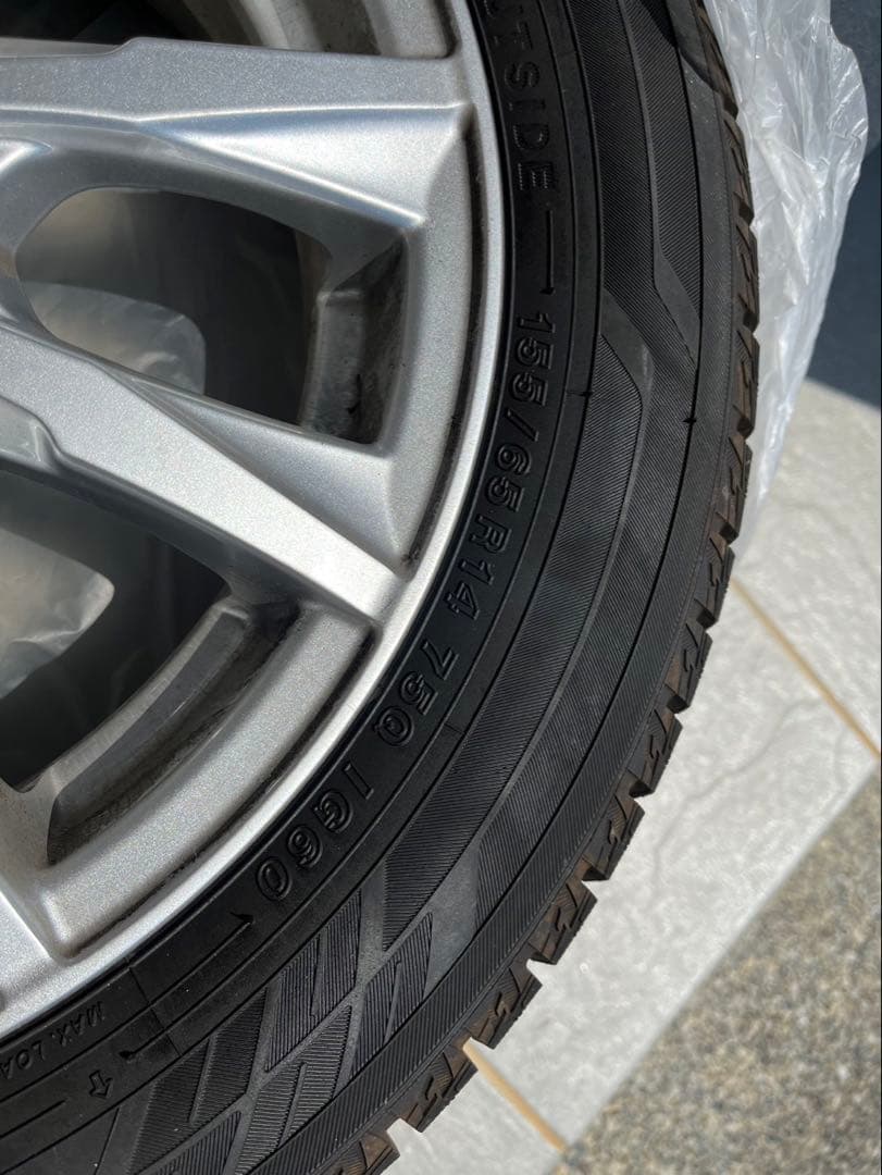 雅 YOKOHAMA スタッドレスタイヤ 155/65R14