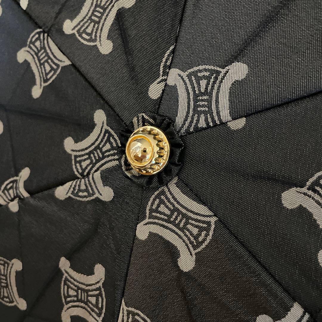 新品未使用品　CELINE トリオンフ柄　マカダム柄　折り畳み傘