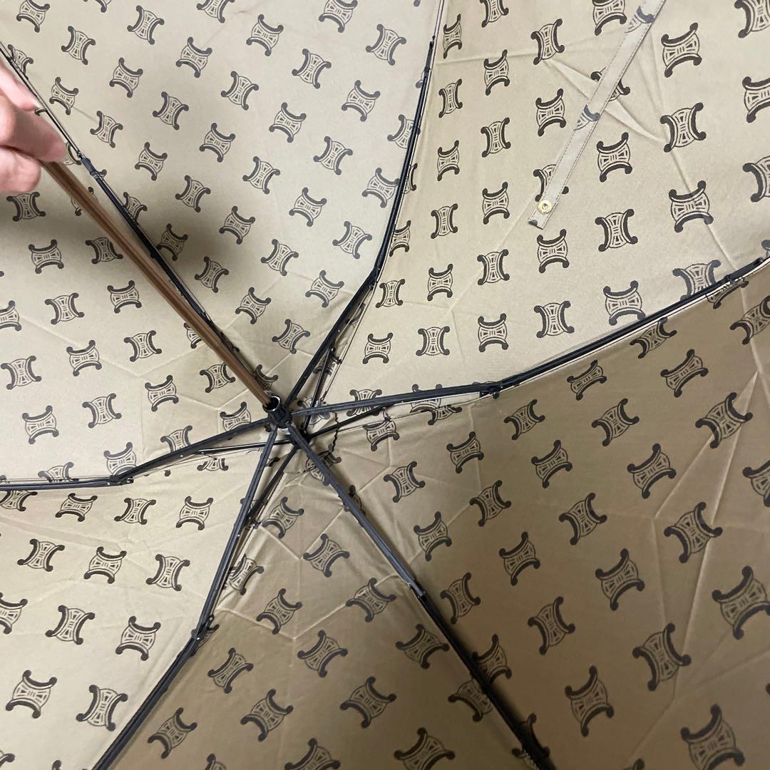 新品未使用品　CELINE トリオンフ柄　マカダム柄　折り畳み傘