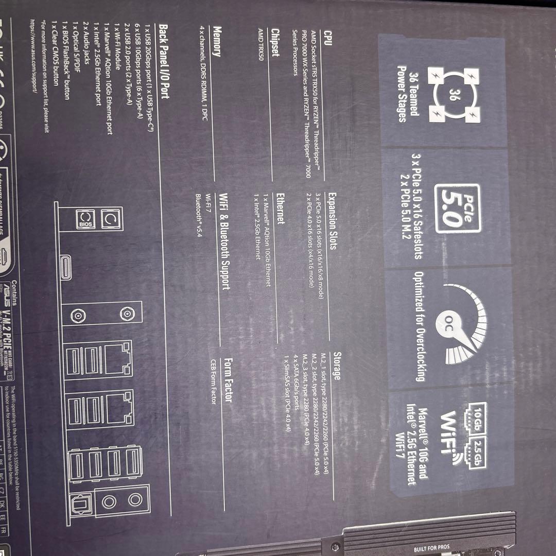 ASUS Pro WS TRX50-SAGE WIFI AMD 2025年製