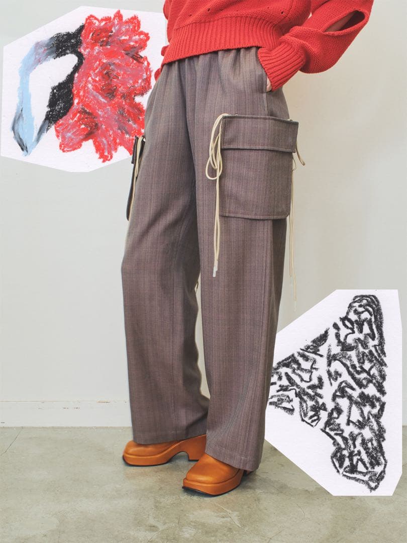 Soduk 24SS pockets easy trousers カーゴパンツ