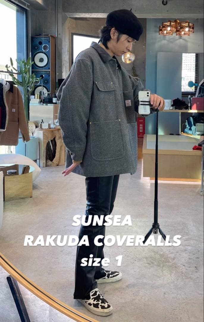 ジャケット・アウター SUNSEA RAKUDA COVERALLS CAMEL size1