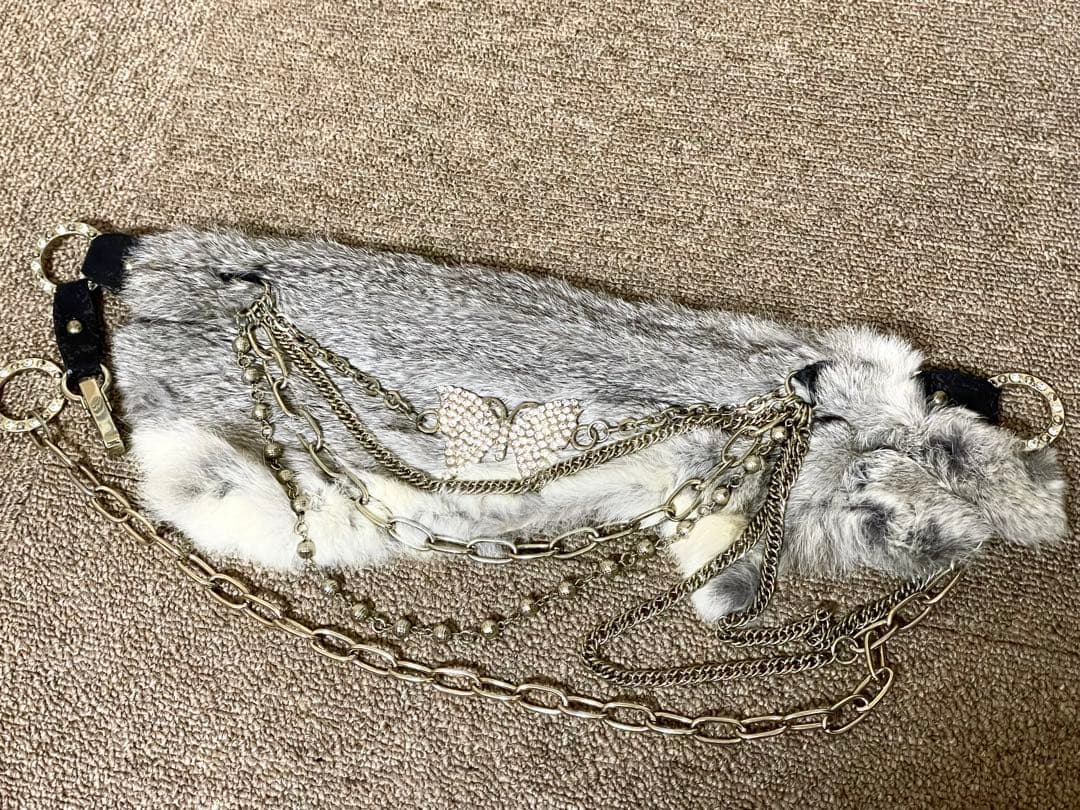 d.i.a. GARULA  fur belt denim pants ベルト