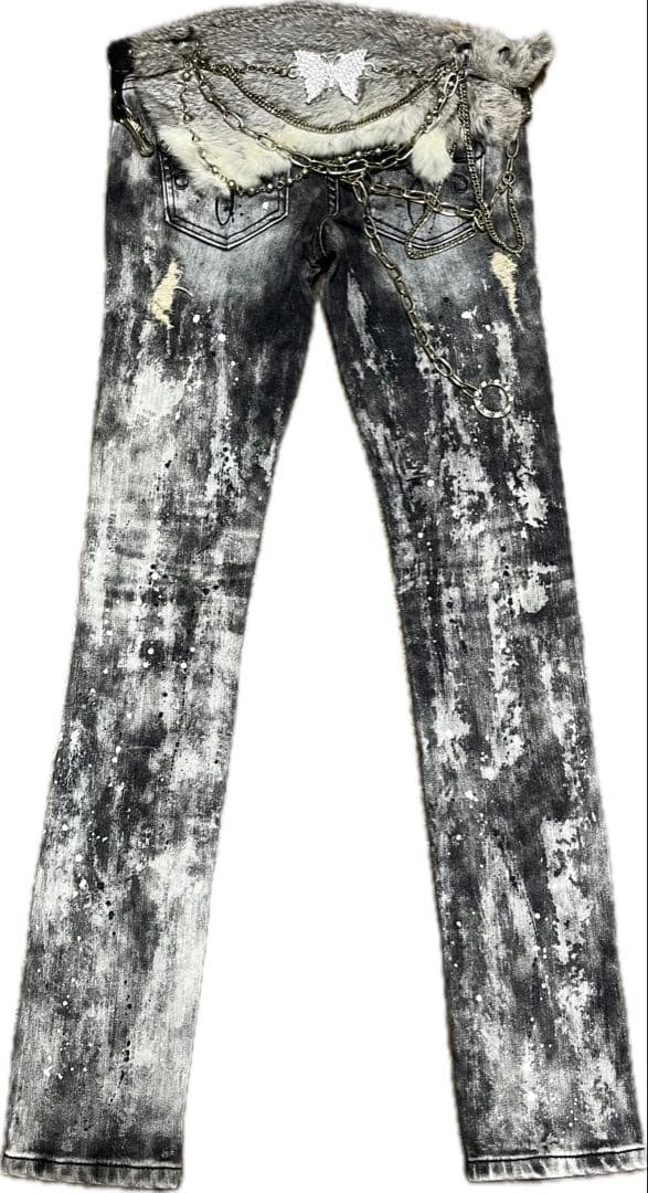 d.i.a. GARULA  fur belt denim pants ベルト