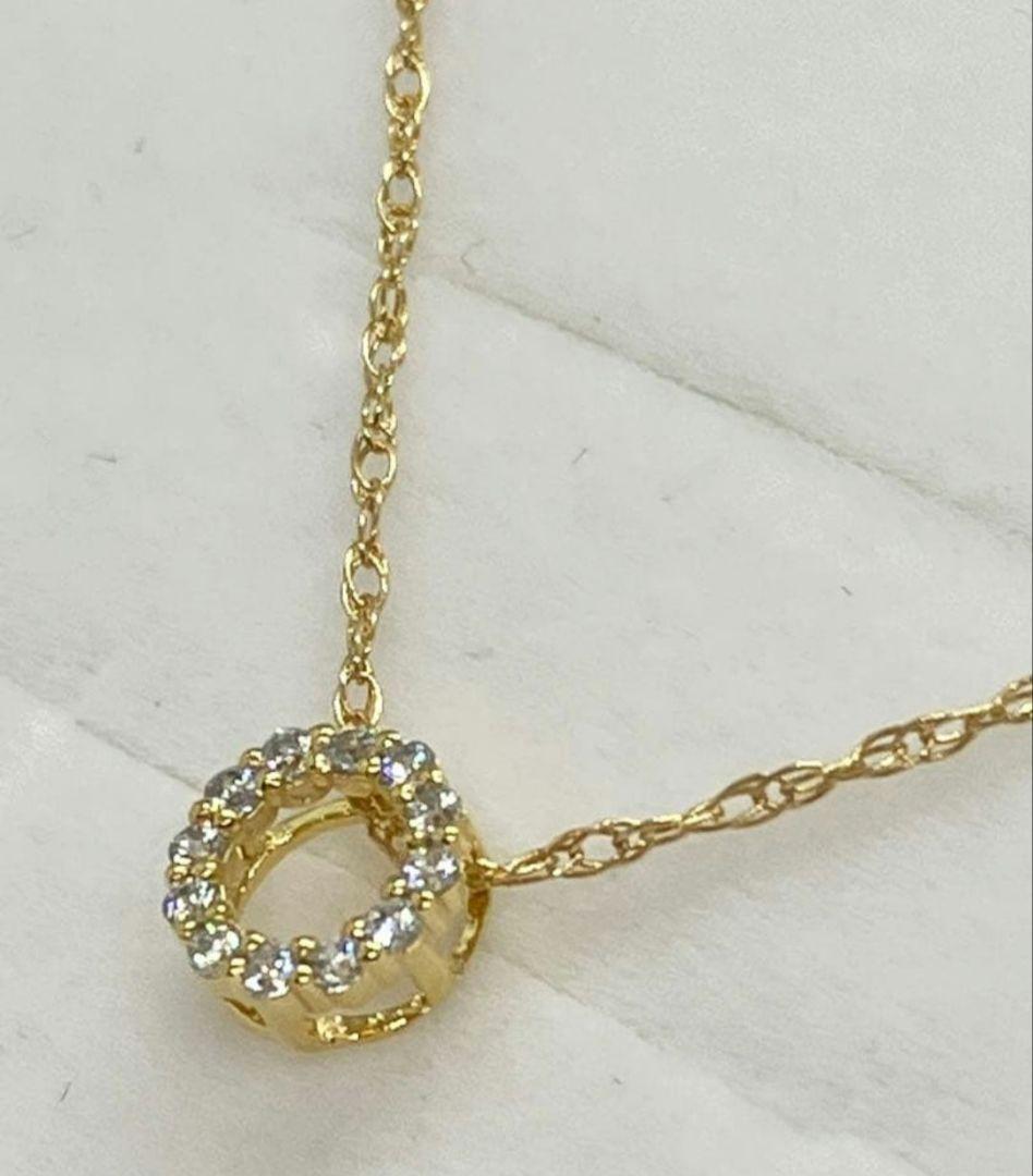 リング ダイヤモンド 0.2ct ネックレス K18 18金