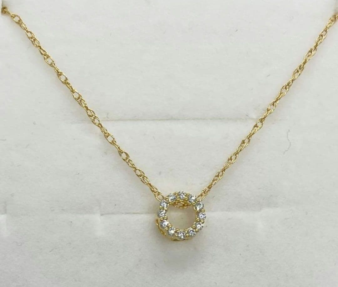 リング ダイヤモンド 0.2ct ネックレス K18 18金