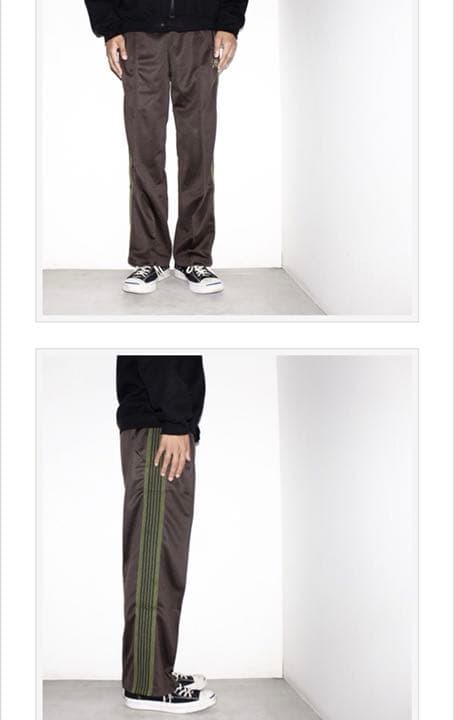 needles トラックパンツ  チャコール