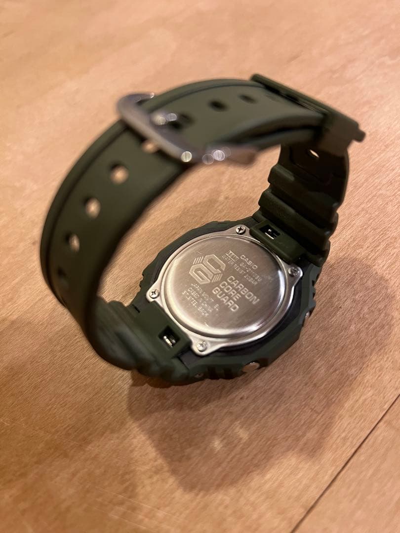 ［美品］G-SHOCK 人気シリーズカシオークGA2100 ミリタリー×ブラック