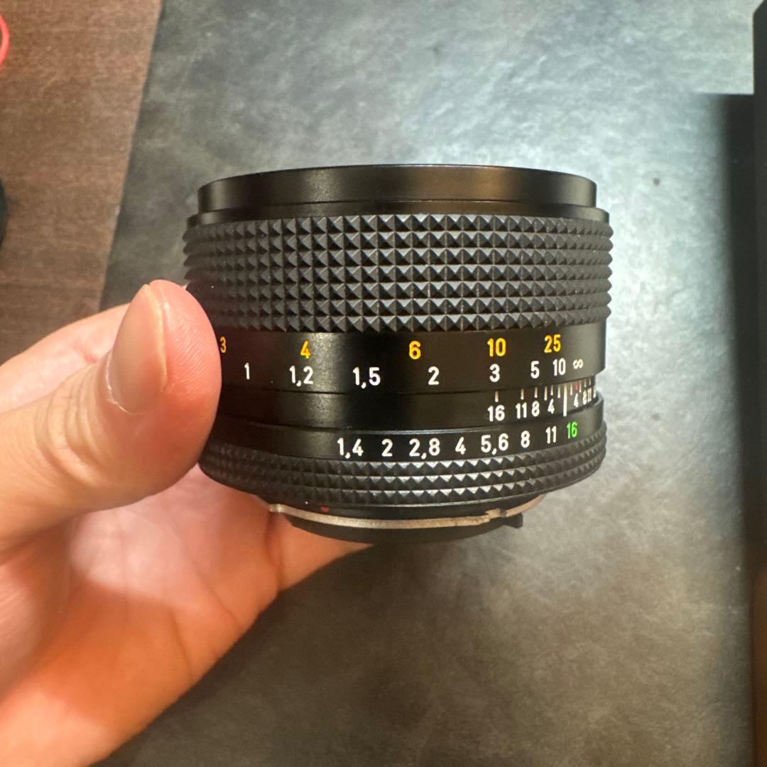 レンズ(単焦点) contax planar 50mm f1.4 mmj