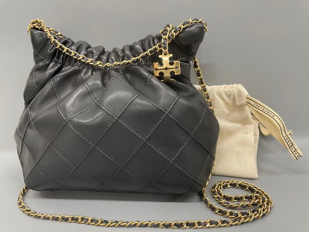 【極美品】　トリーバーチ キラ ダイアモンド キルト ショルダーバッグ