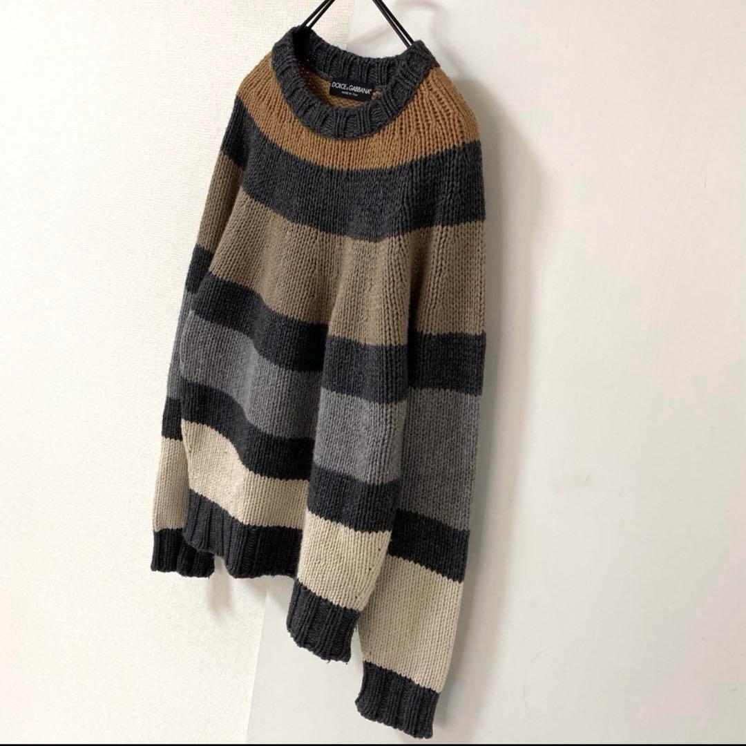 Dolce&Gabbana ストライプニットセーター