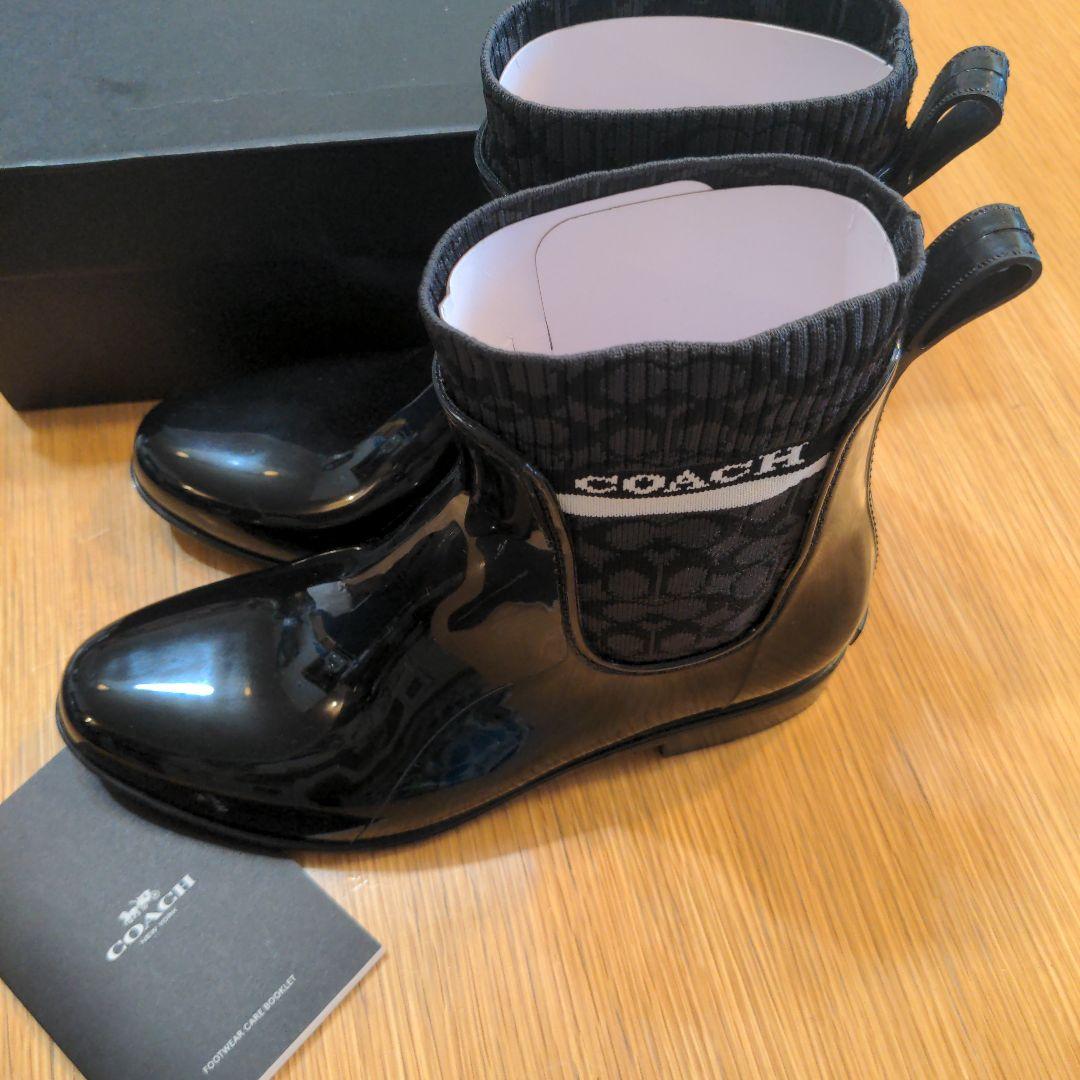 【佐藤さま専用】COACH コーチ レインブーツ サイドゴアブーツ