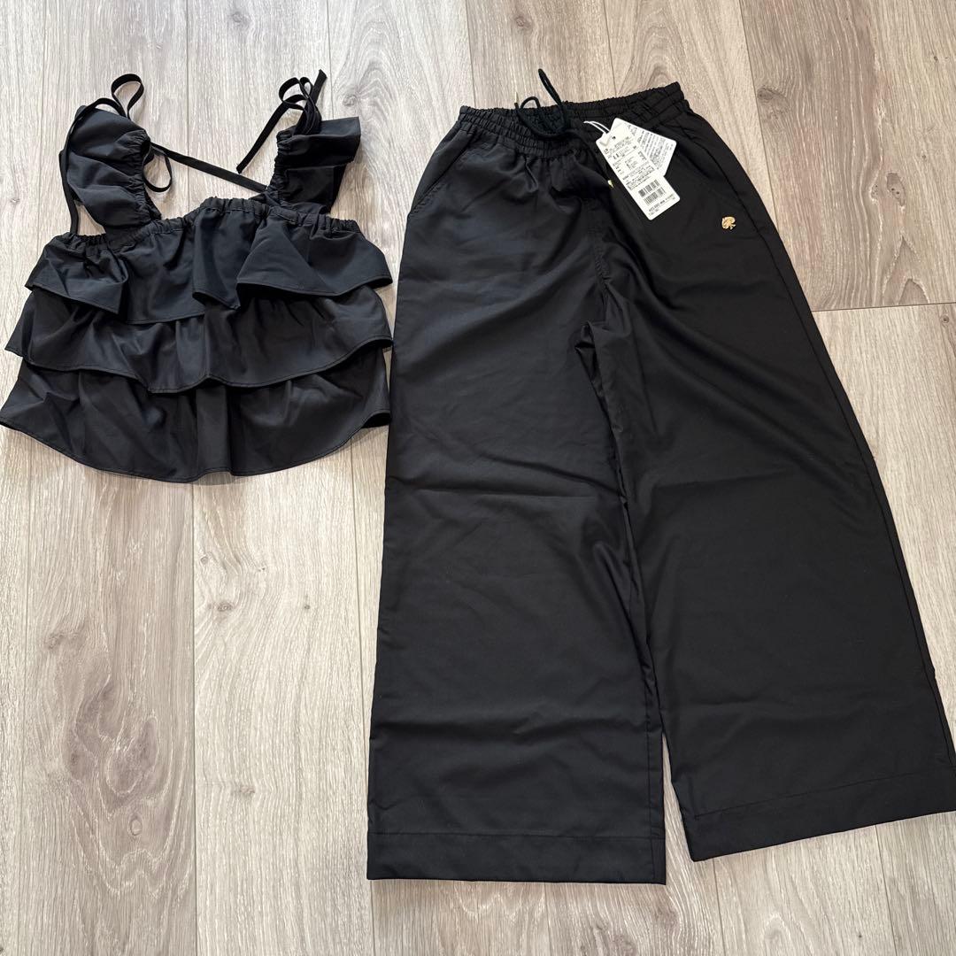 kate spade new york kids フリルトップス&パンツセット