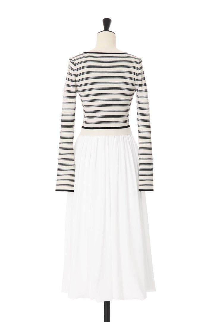ワンピース Docking Knit Balloon Dress