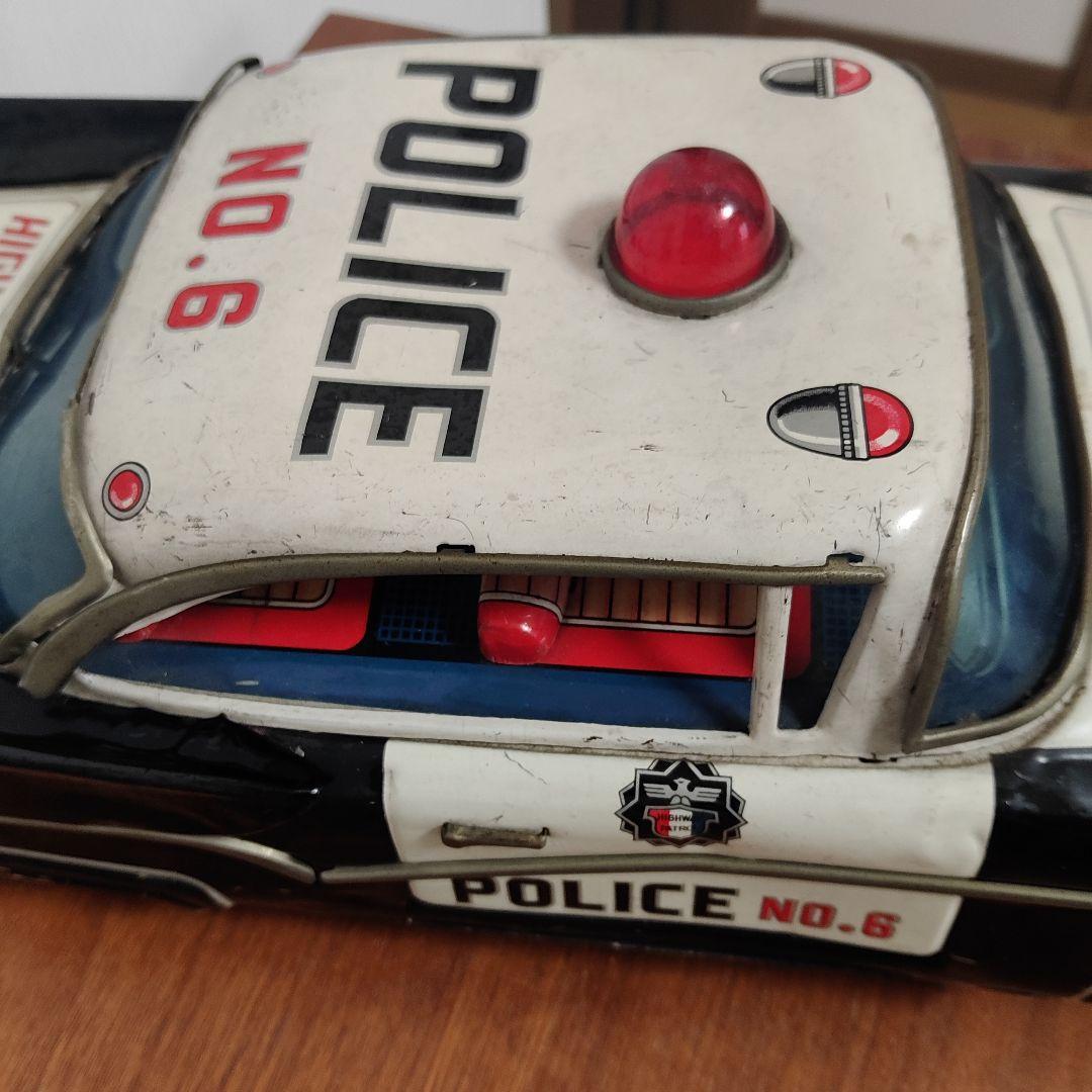 当時物 HIGH WAY PATROL POLICE NO.6ブリキ おまけ付
