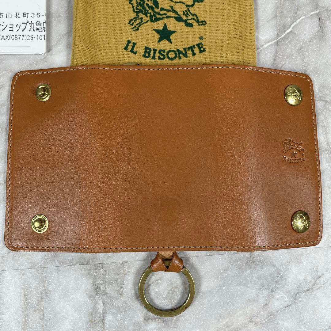 【未使用品】イルビゾンテ キーケース キャメル 本革 袋ギャランティ付