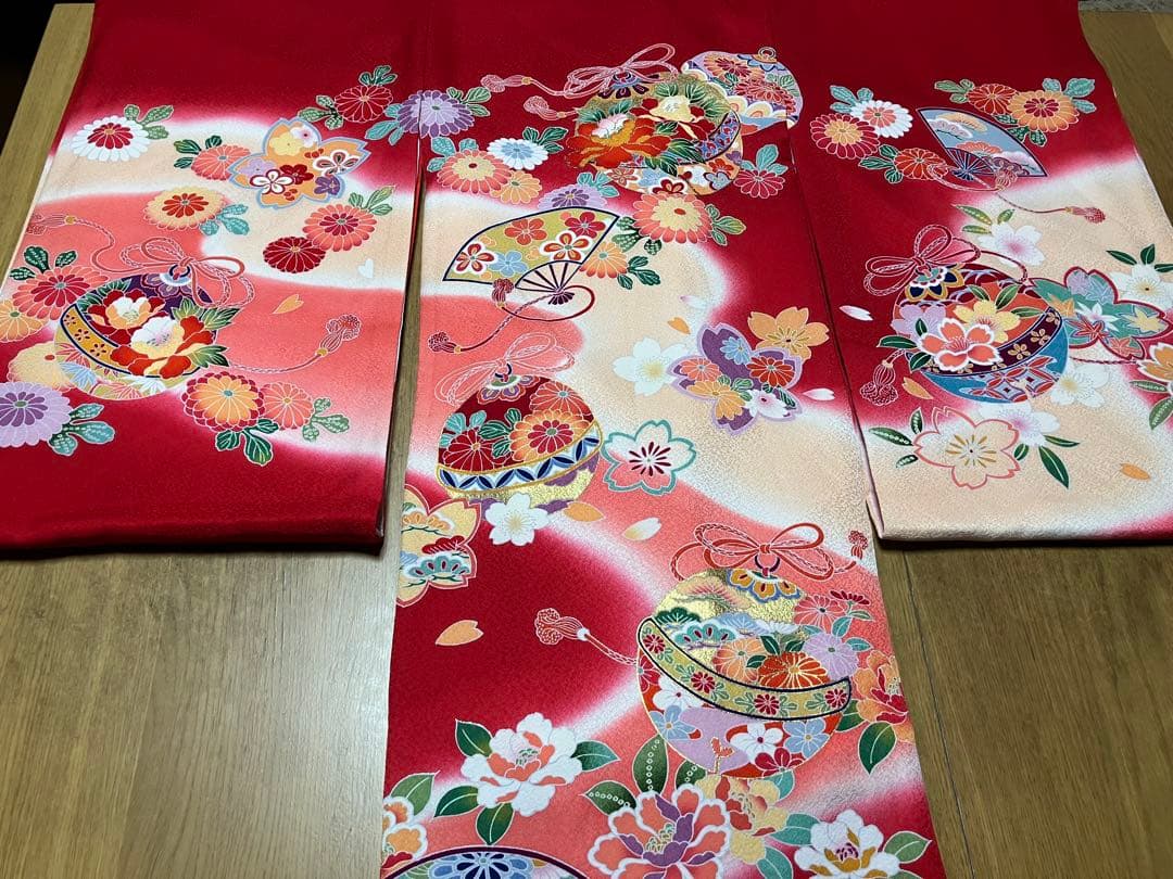 夏　お宮参り用 着物 正絹