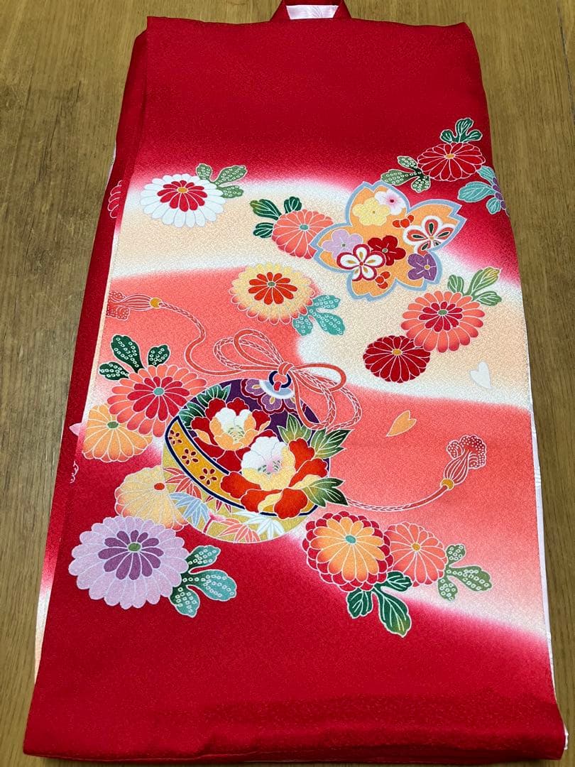 夏　お宮参り用 着物 正絹