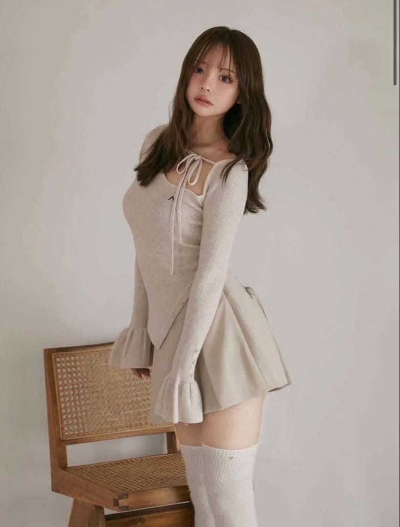 新品未使用タグ付きNina flare mini skirt andmary