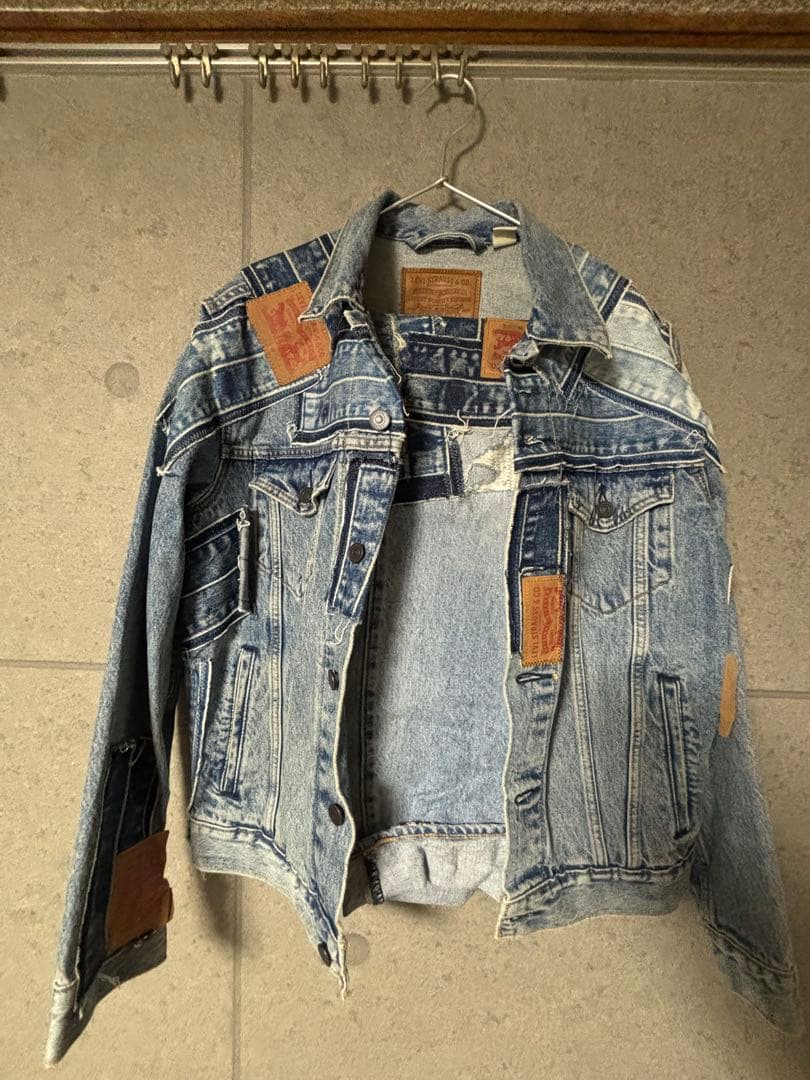 Levi's パッチワーク デニムジャケットセットアップ