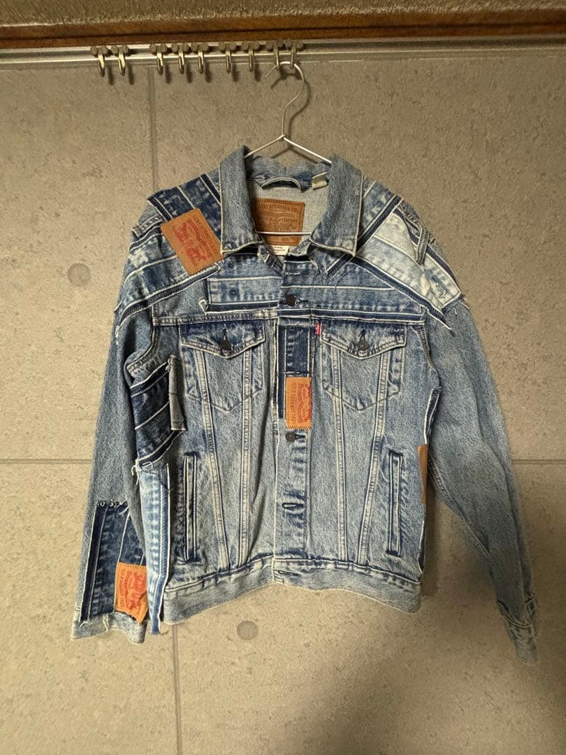Levi's パッチワーク デニムジャケットセットアップ